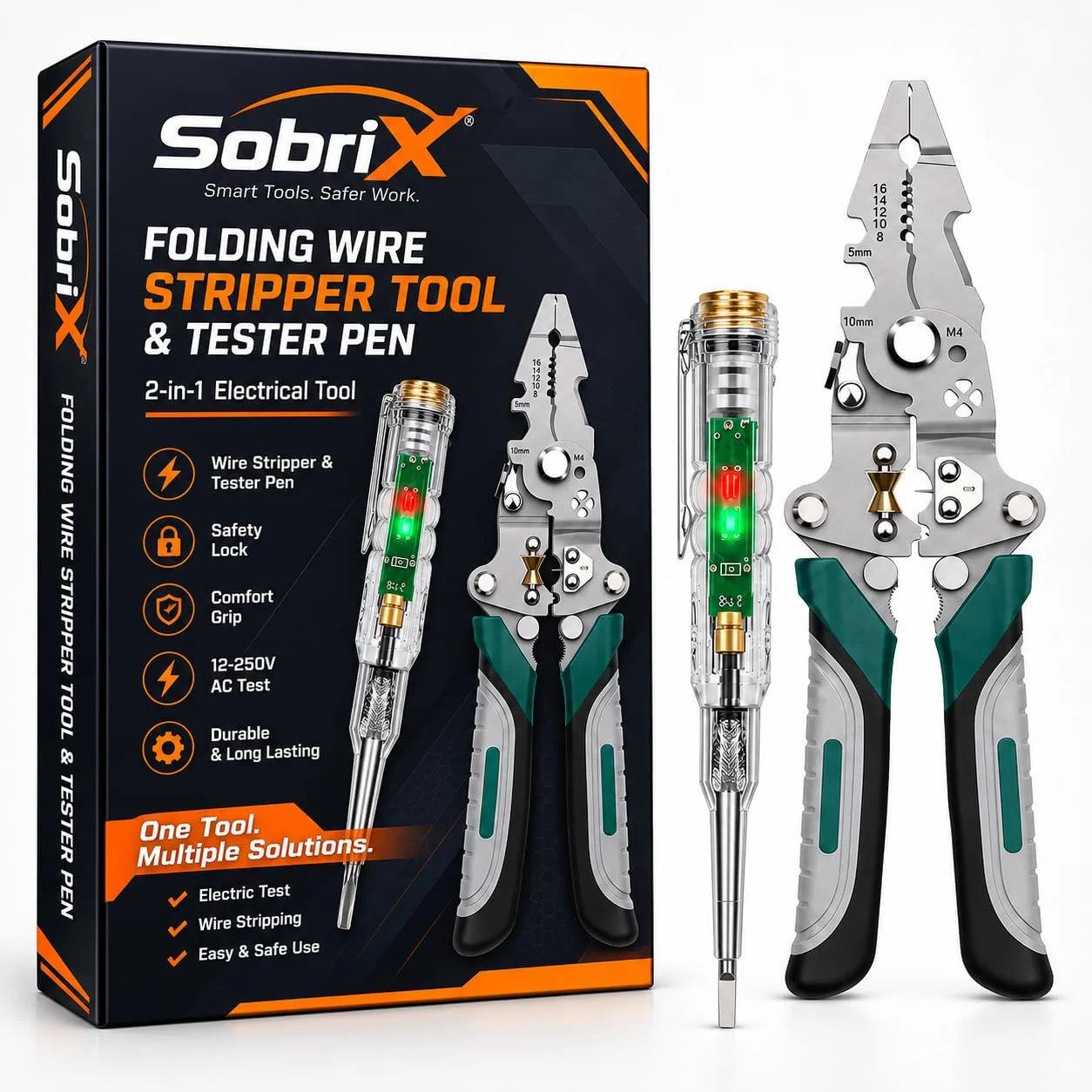 12 in 1 Foldable Wire Striper