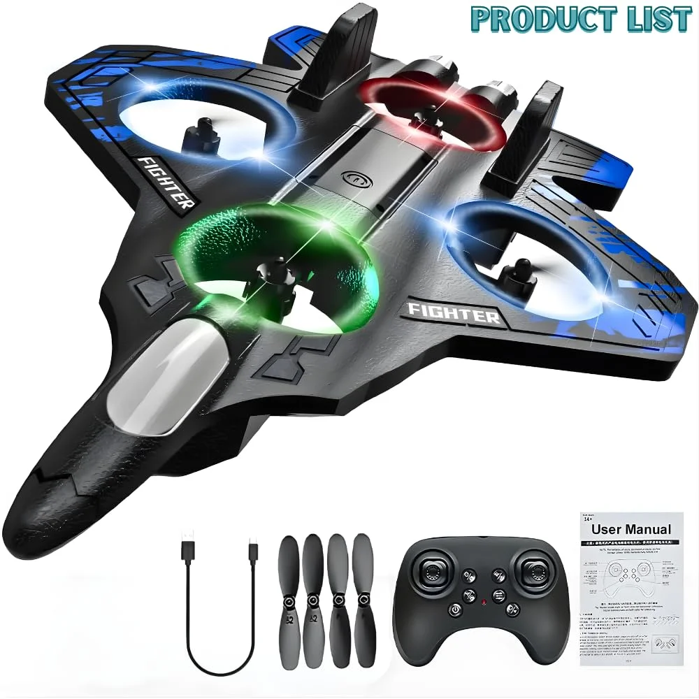 Jet fighter drone, RC jet plane, remote control airplane, fighter aircraft toy