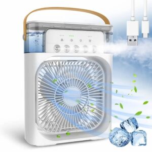 Portable Air Cooler Fan with Water Tank & USB Power